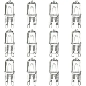 12 Pack Sunlite 40 Watt, Single Ended T3.5, G9 Bi-Pin Base