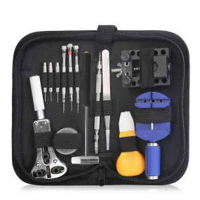 14 PCS Watch Repair Tool Kit Link Remover Watch Case Opener w/ Free Carrying Case