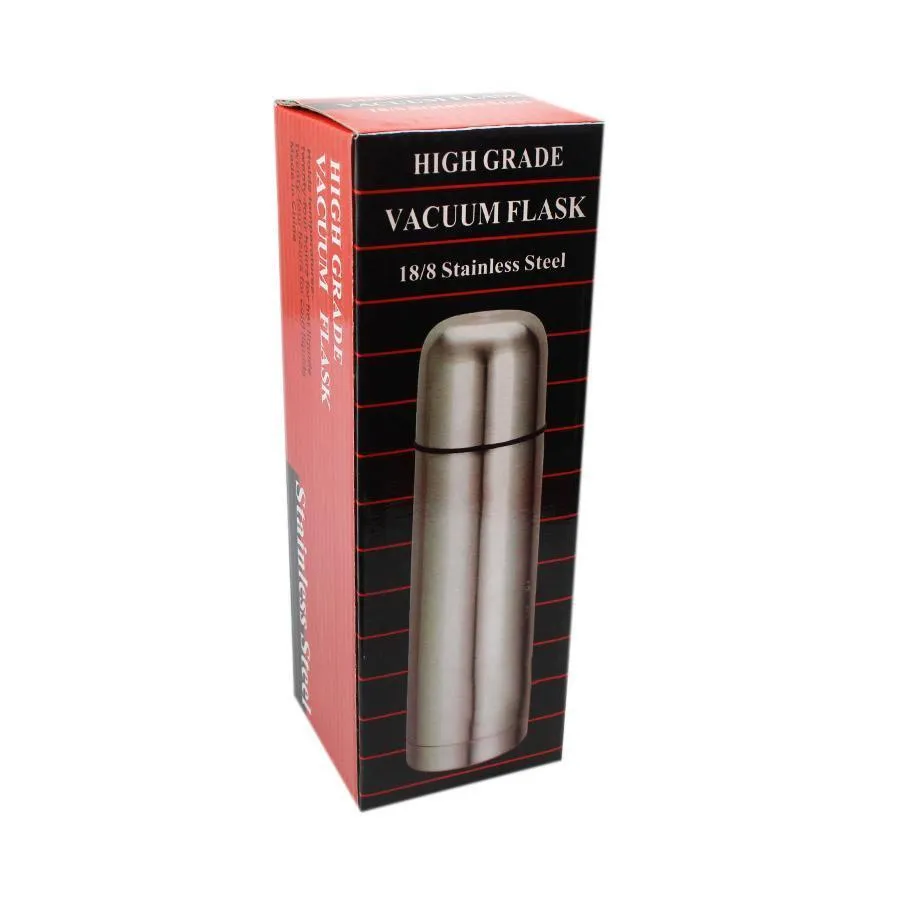 18/8 Stainless Steel Vacuum Thermos Flask 750ml 4703 A (Parcel Rate)