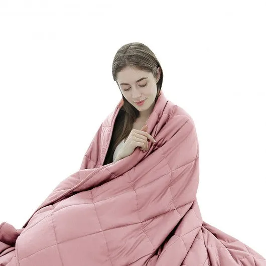 20lbs Premium Cooling Heavy Weighted Blanket-Pink