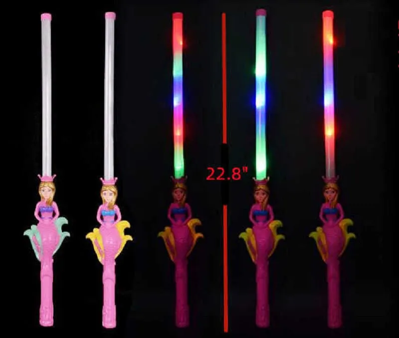 23" Light Up Toy Mermaid Wands Wholesale