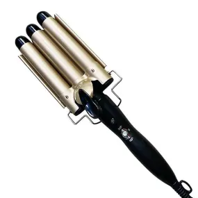 25mm gold Three-tube curling iron water ripple Hair Curler large Curling Iron Large Wave Ceramic Wide Hair Crimpers AZ142