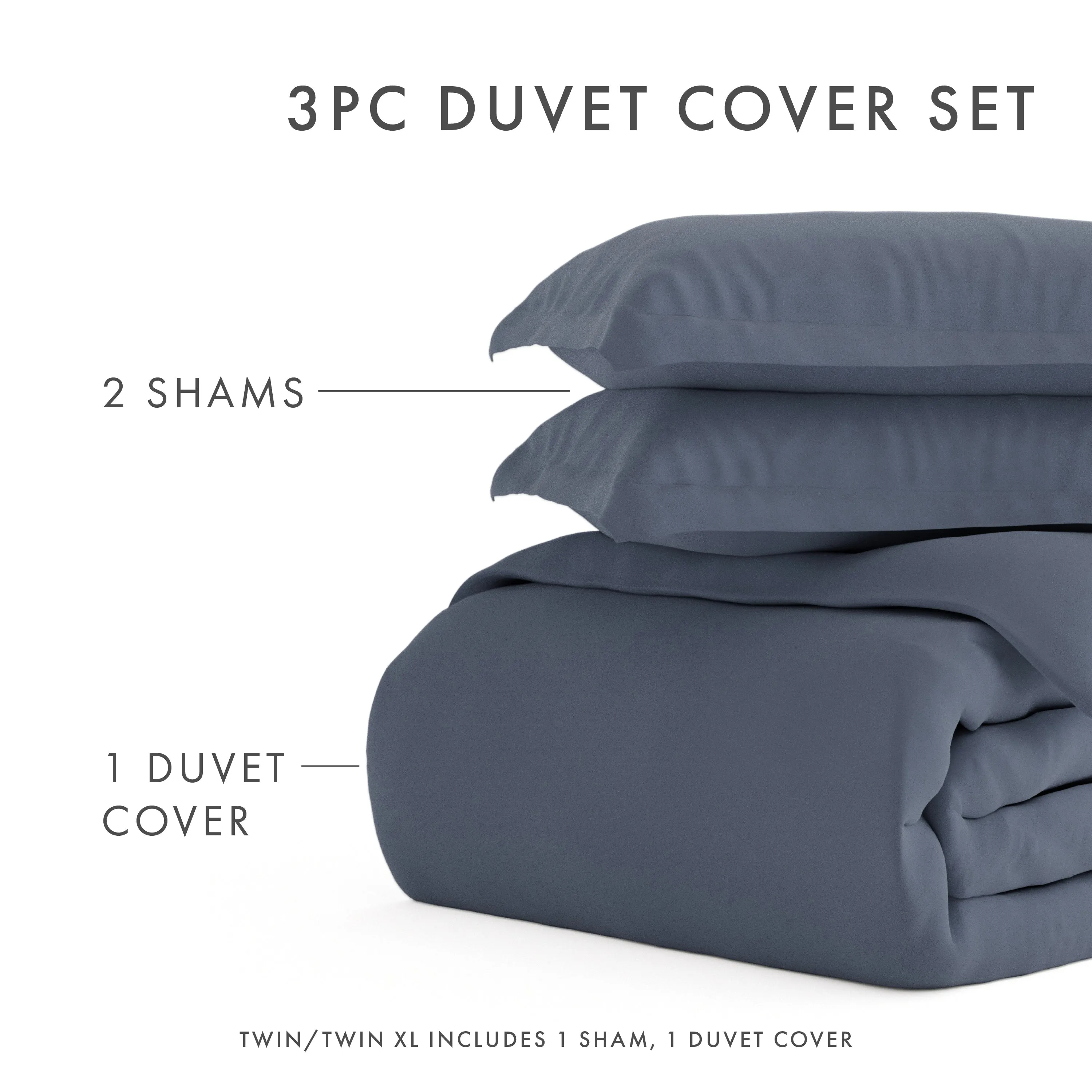 3-Piece Essential Duvet Cover Set (Sale)