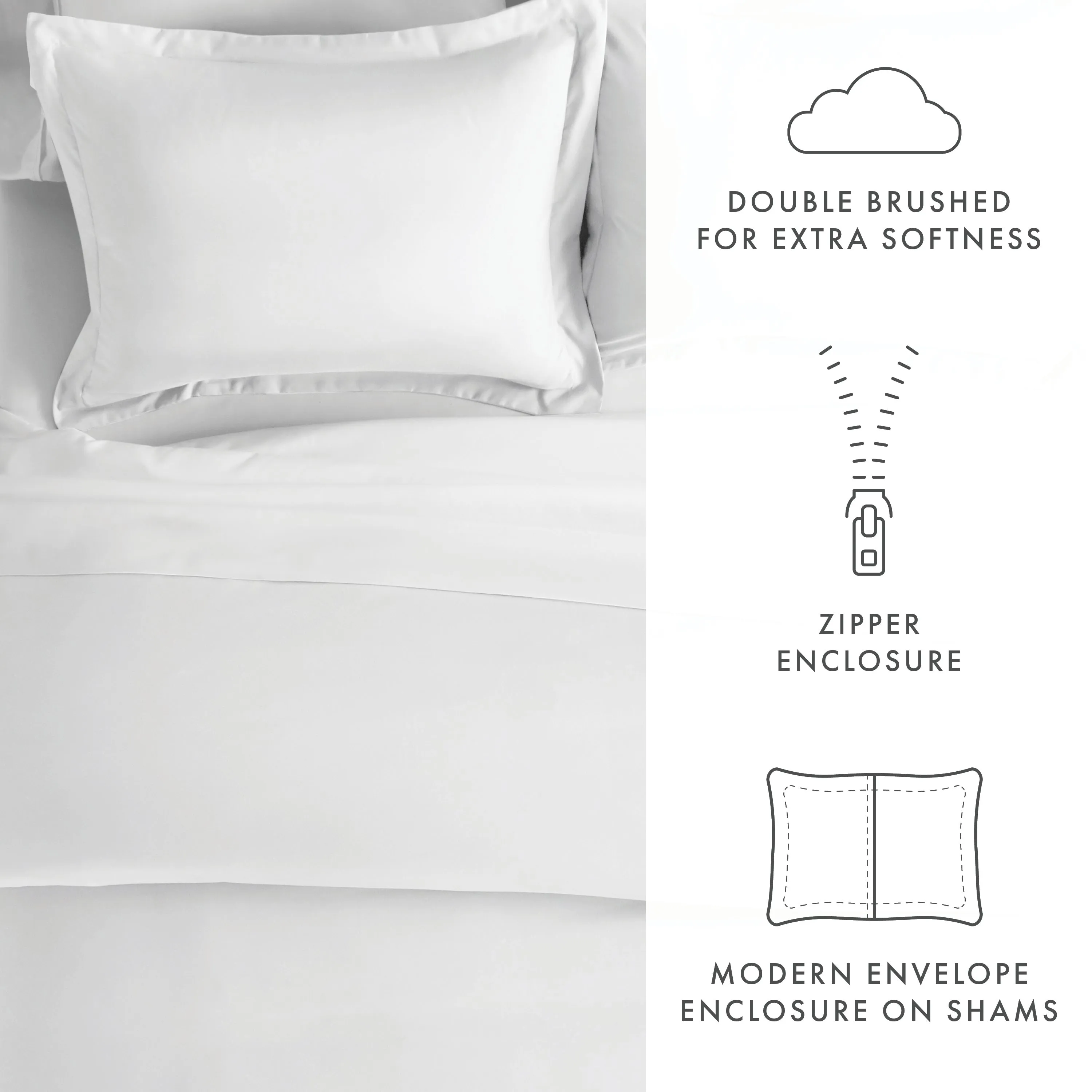 3-Piece Essential Duvet Cover Set (Sale)