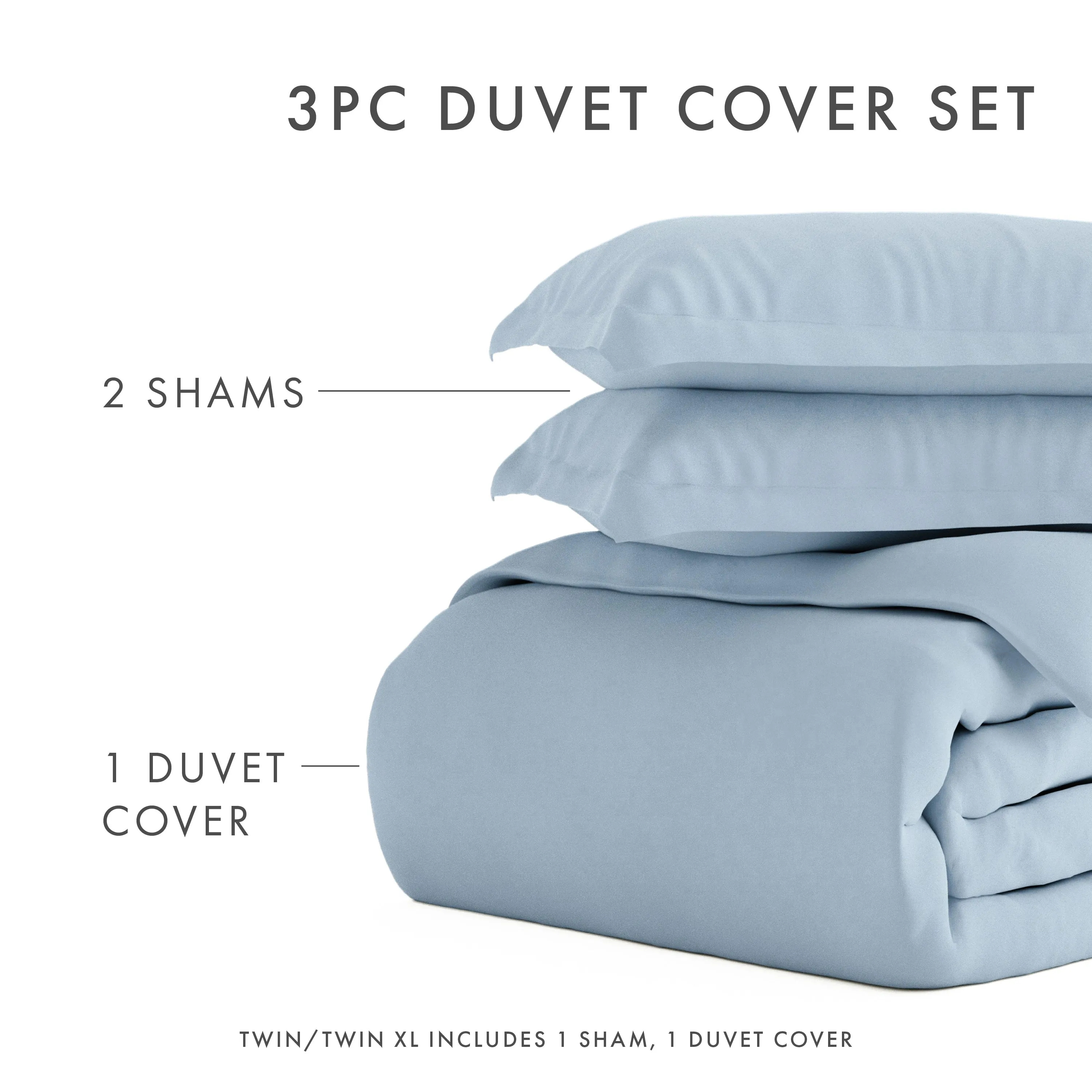 3-Piece Essential Duvet Cover Set (Sale)