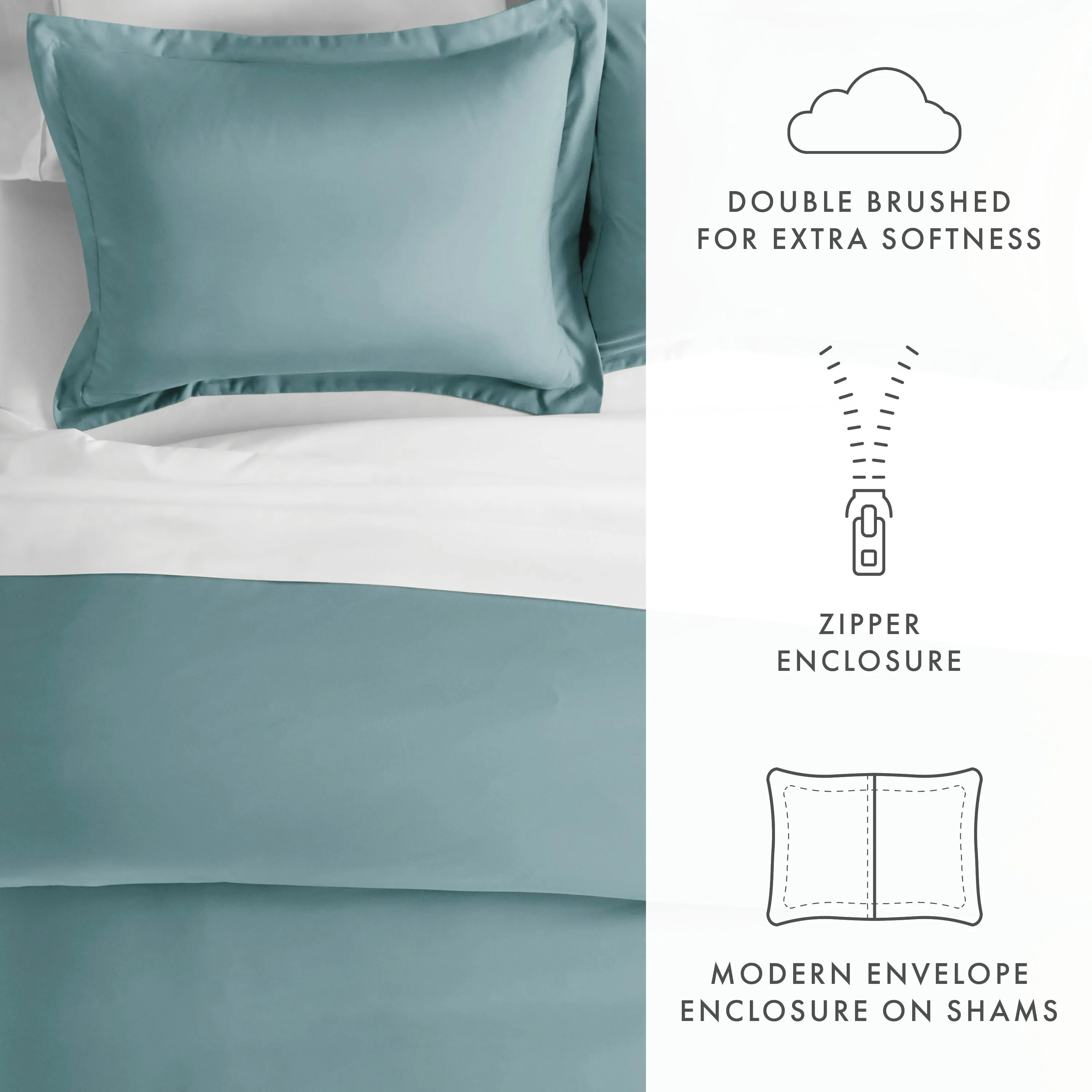 3-Piece Essential Duvet Cover Set (Sale)