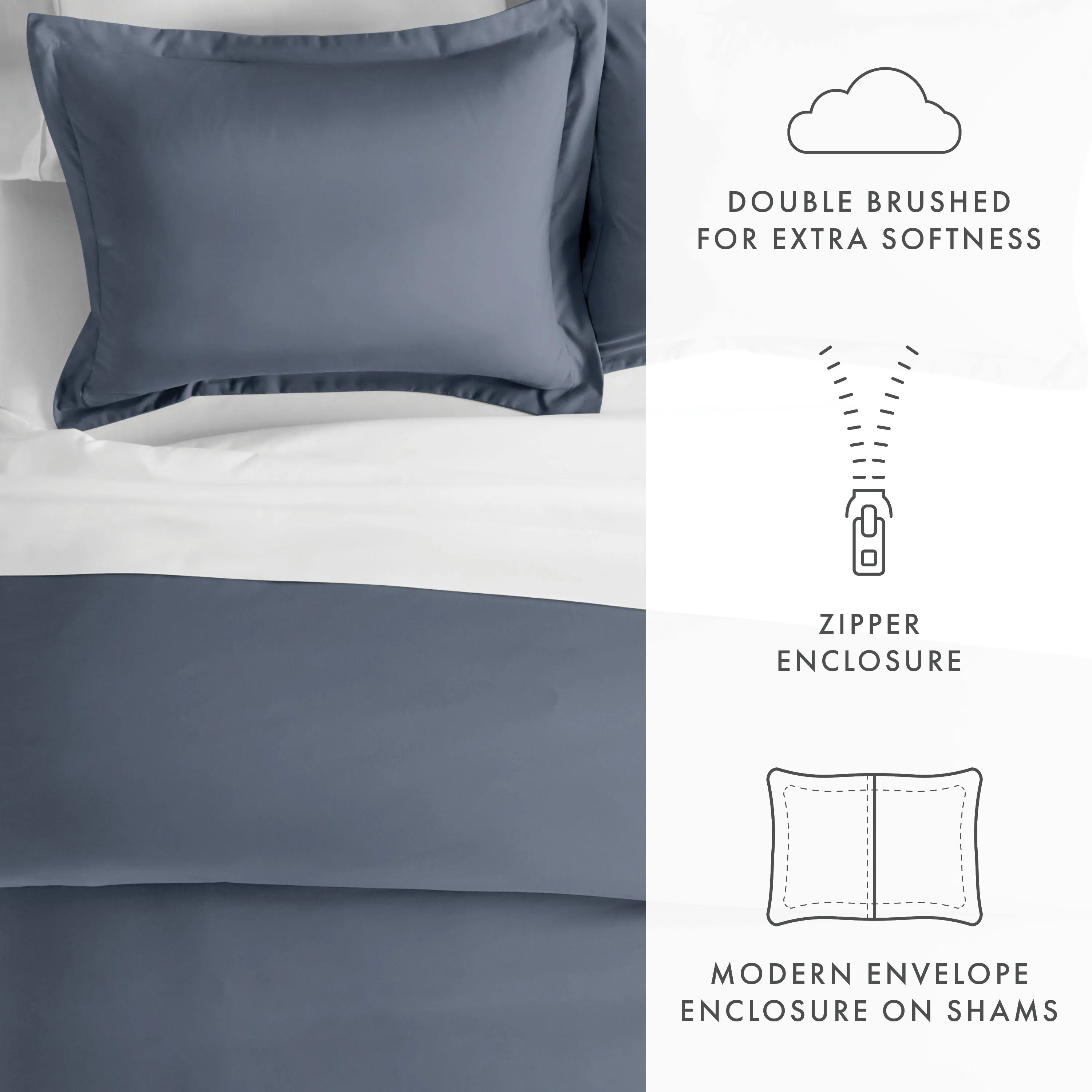 3-Piece Essential Duvet Cover Set (Sale)