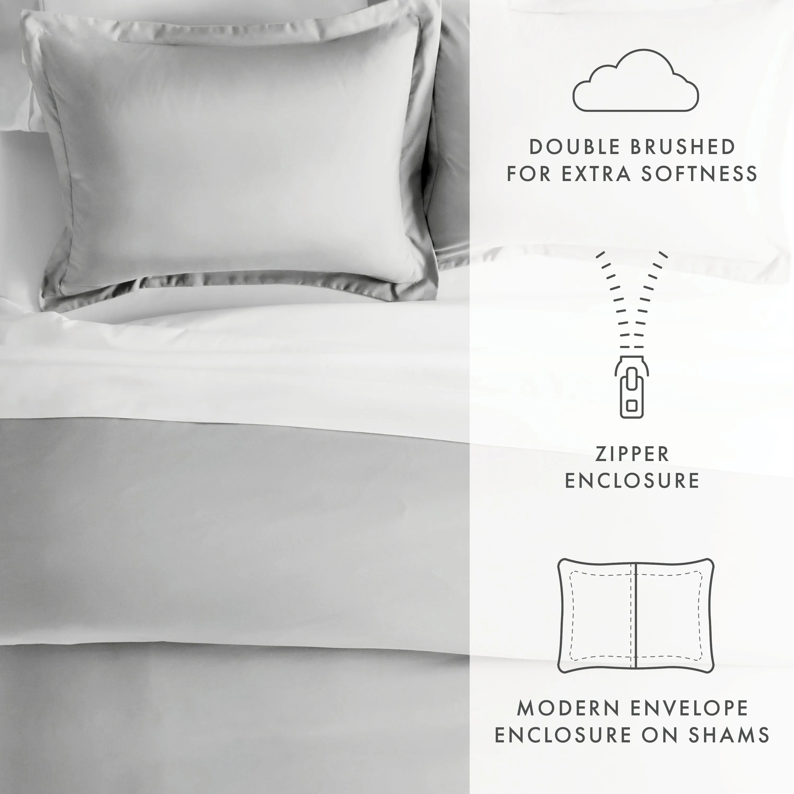 3-Piece Essential Duvet Cover Set (Sale)