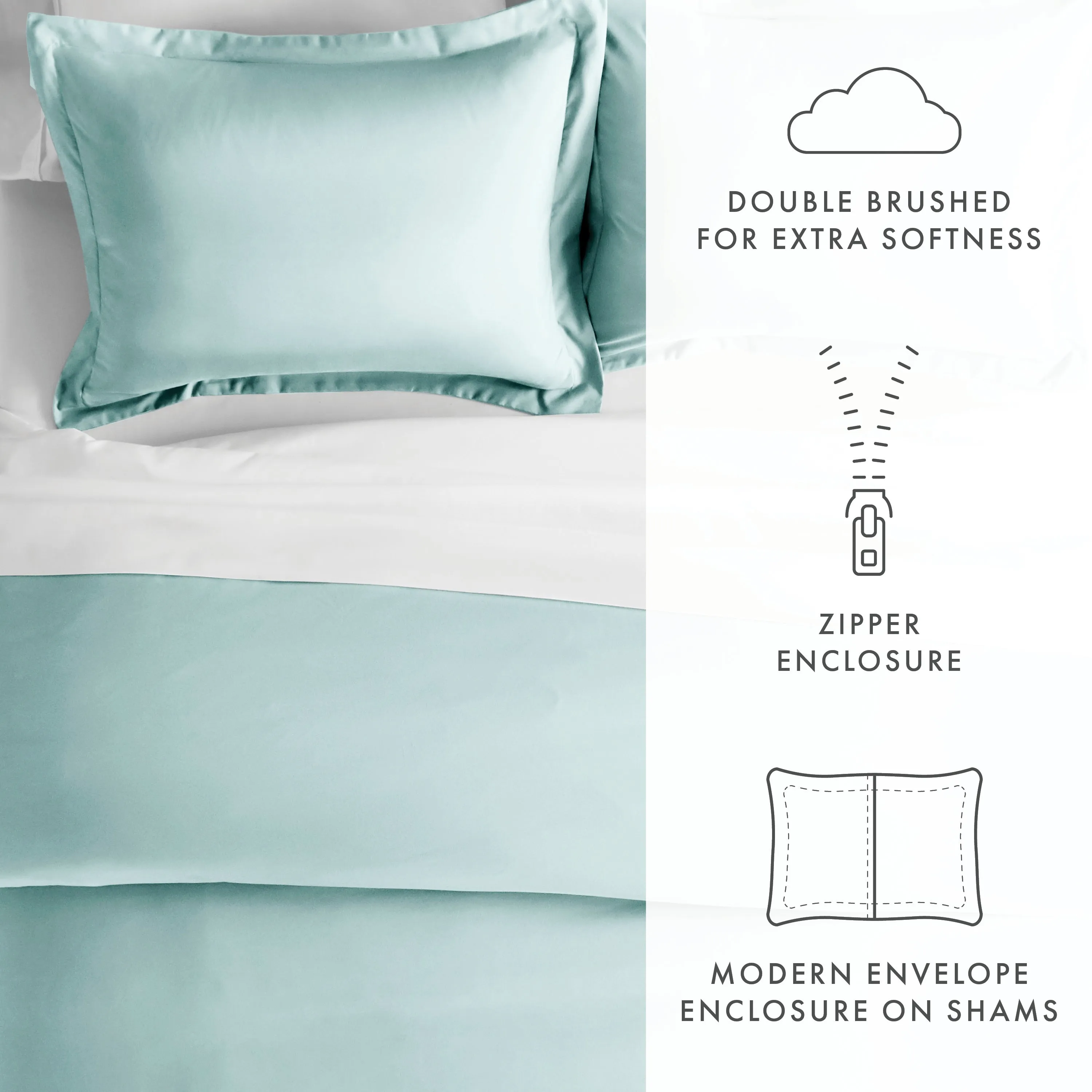 3-Piece Essential Duvet Cover Set (Sale)