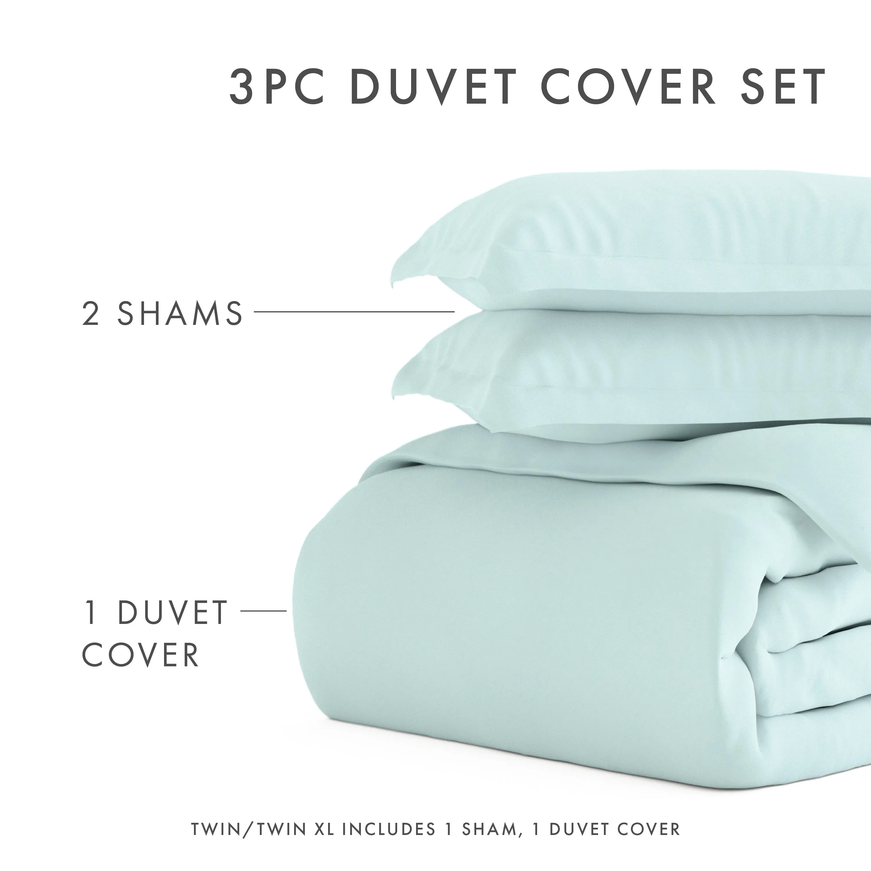 3-Piece Essential Duvet Cover Set (Sale)