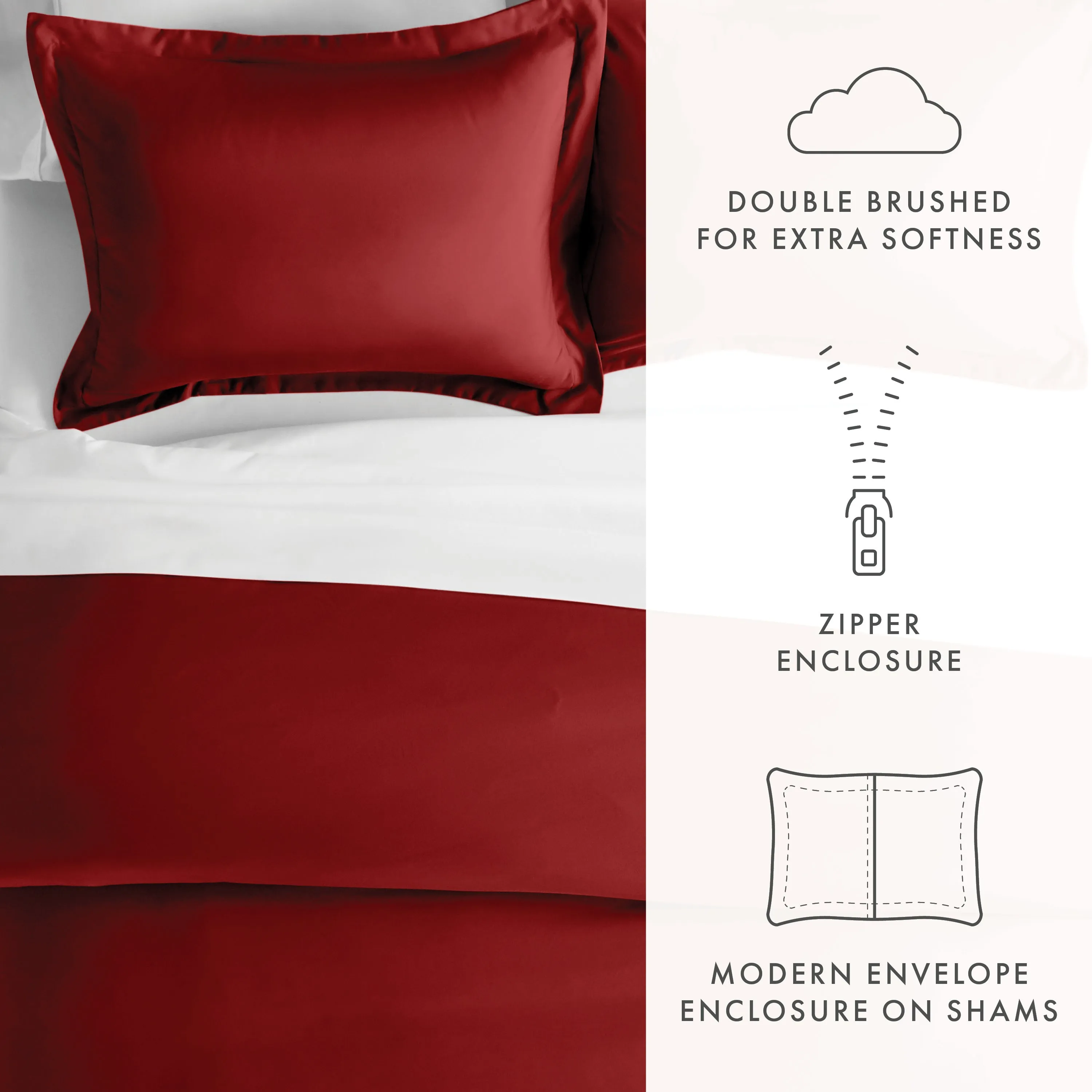 3-Piece Essential Duvet Cover Set (Sale)