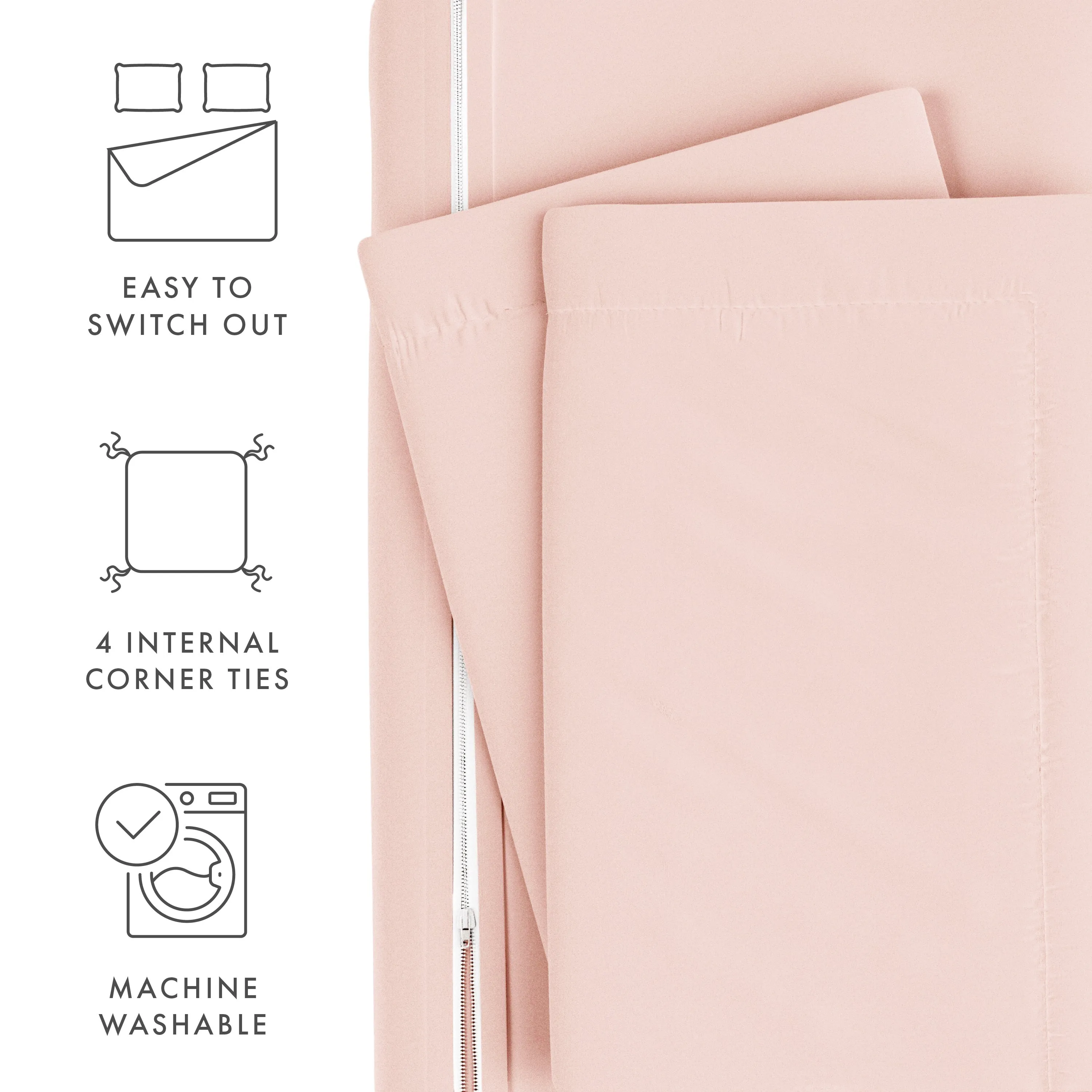 3-Piece Essential Duvet Cover Set (Sale)