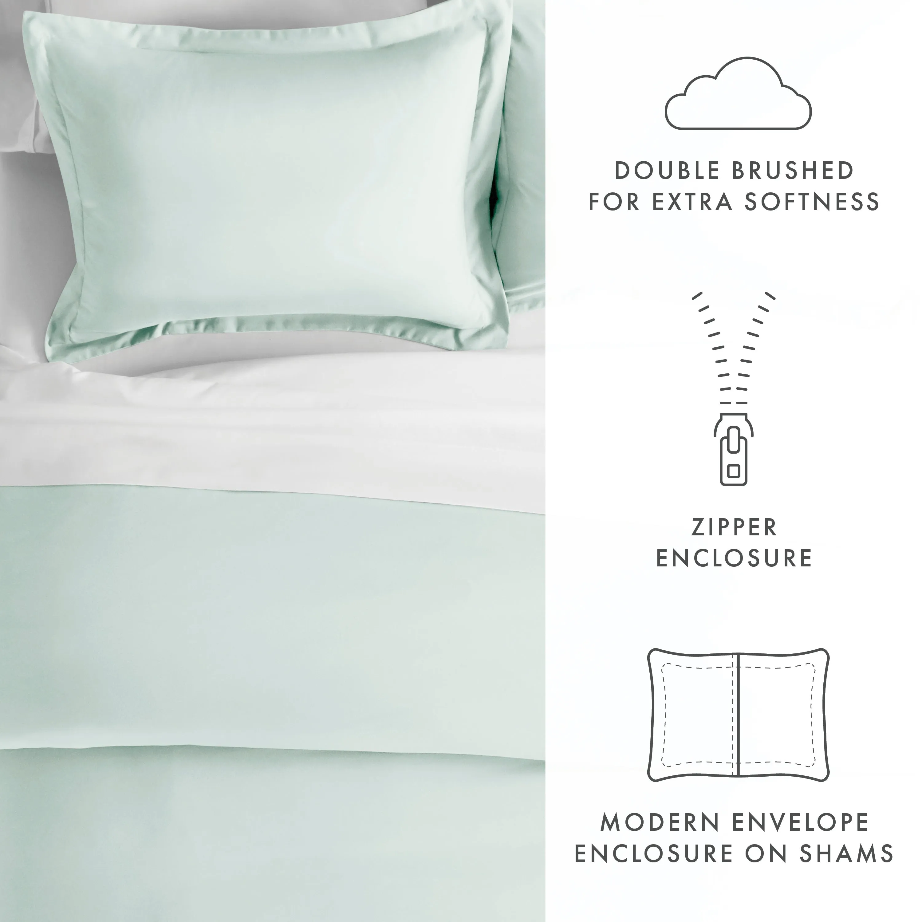 3-Piece Essential Duvet Cover Set (Sale)