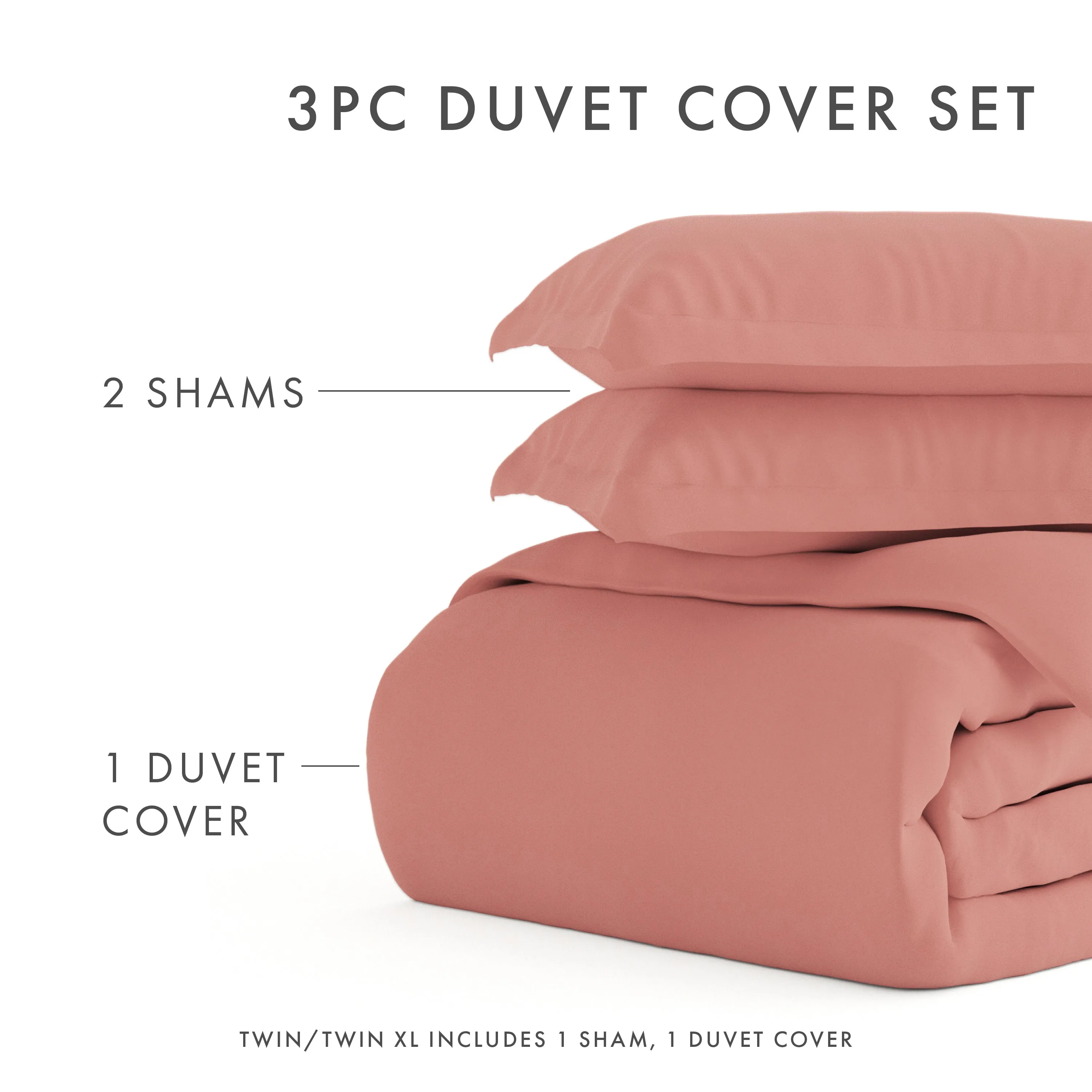 3-Piece Essential Duvet Cover Set (Sale)