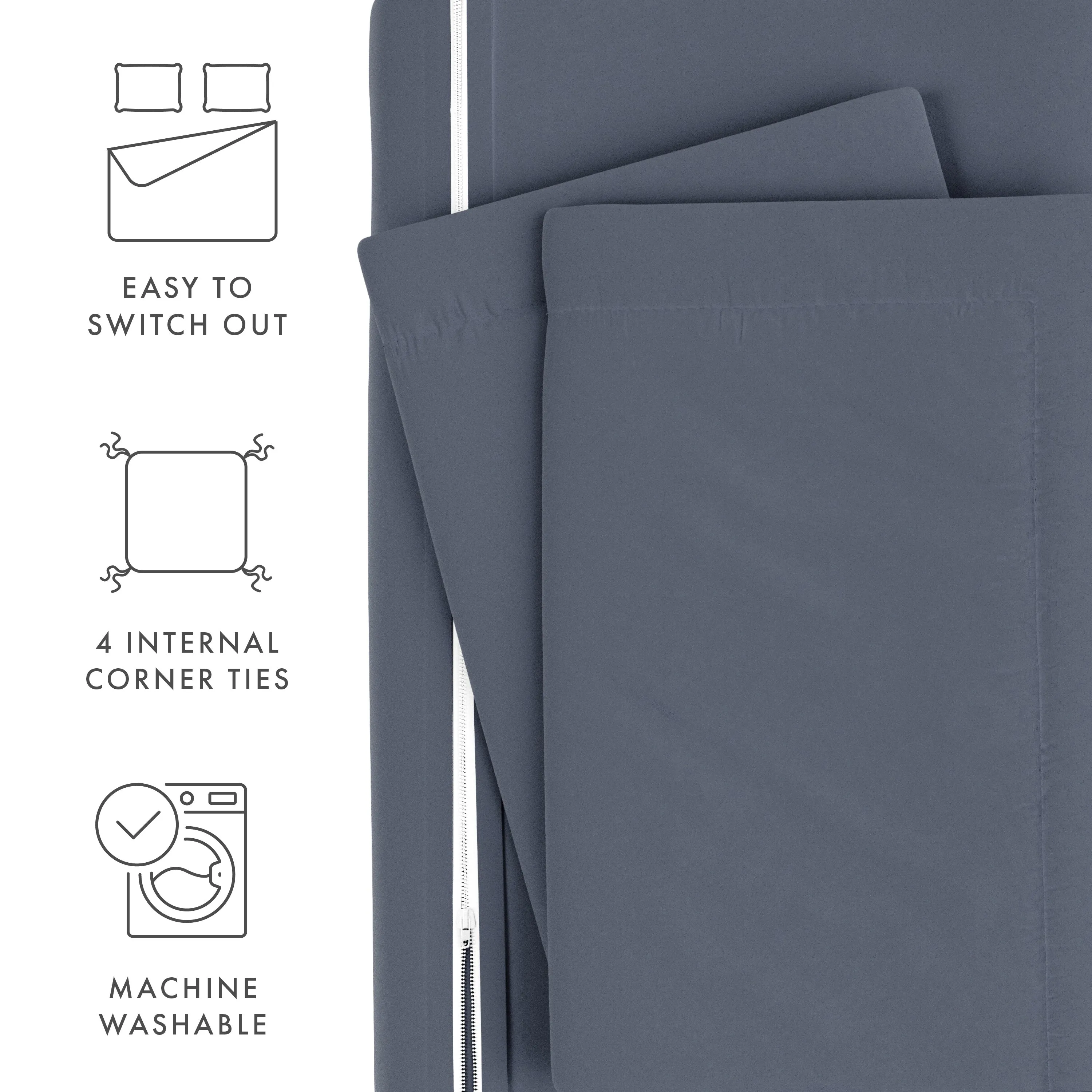 3-Piece Essential Duvet Cover Set (Sale)