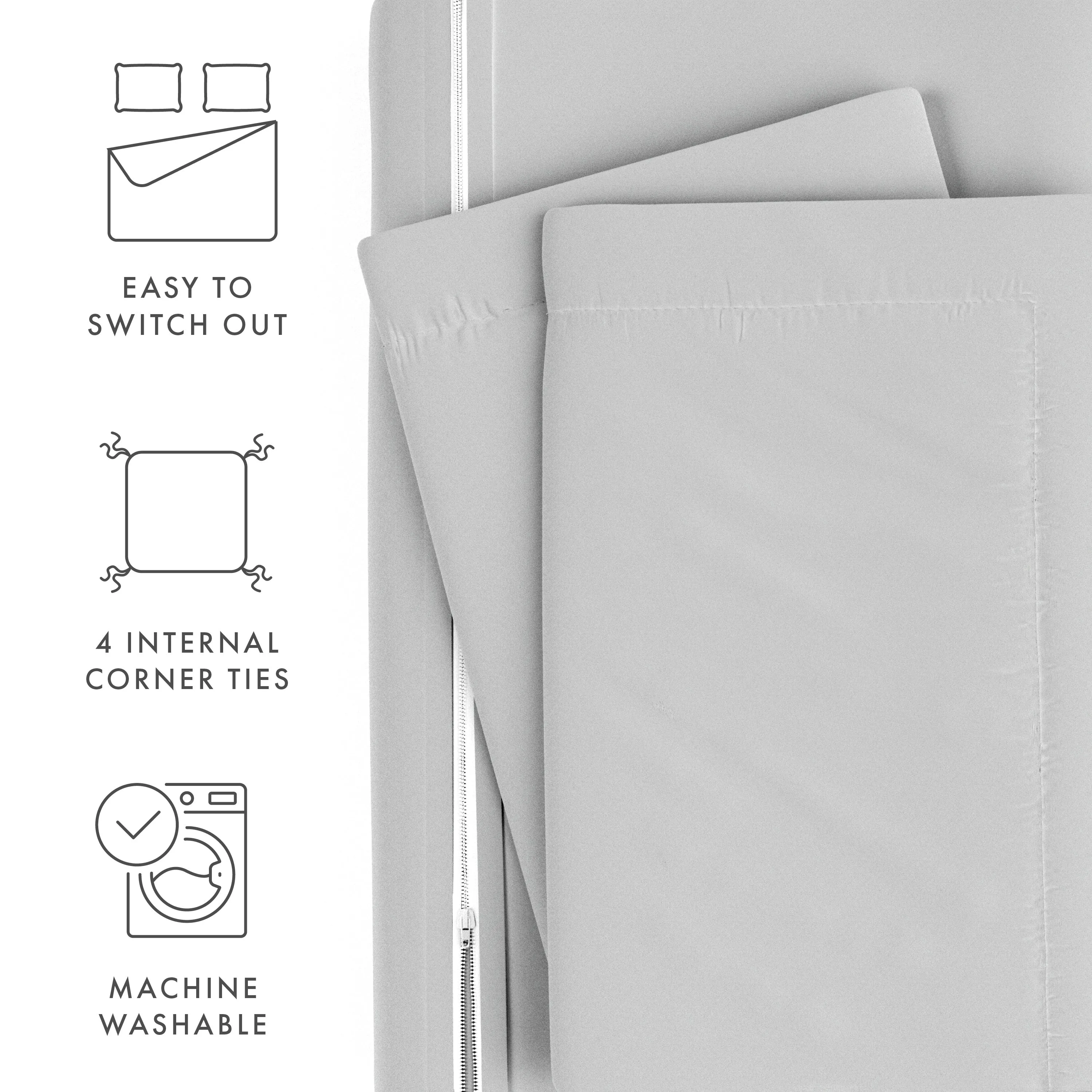 3-Piece Essential Duvet Cover Set (Sale)