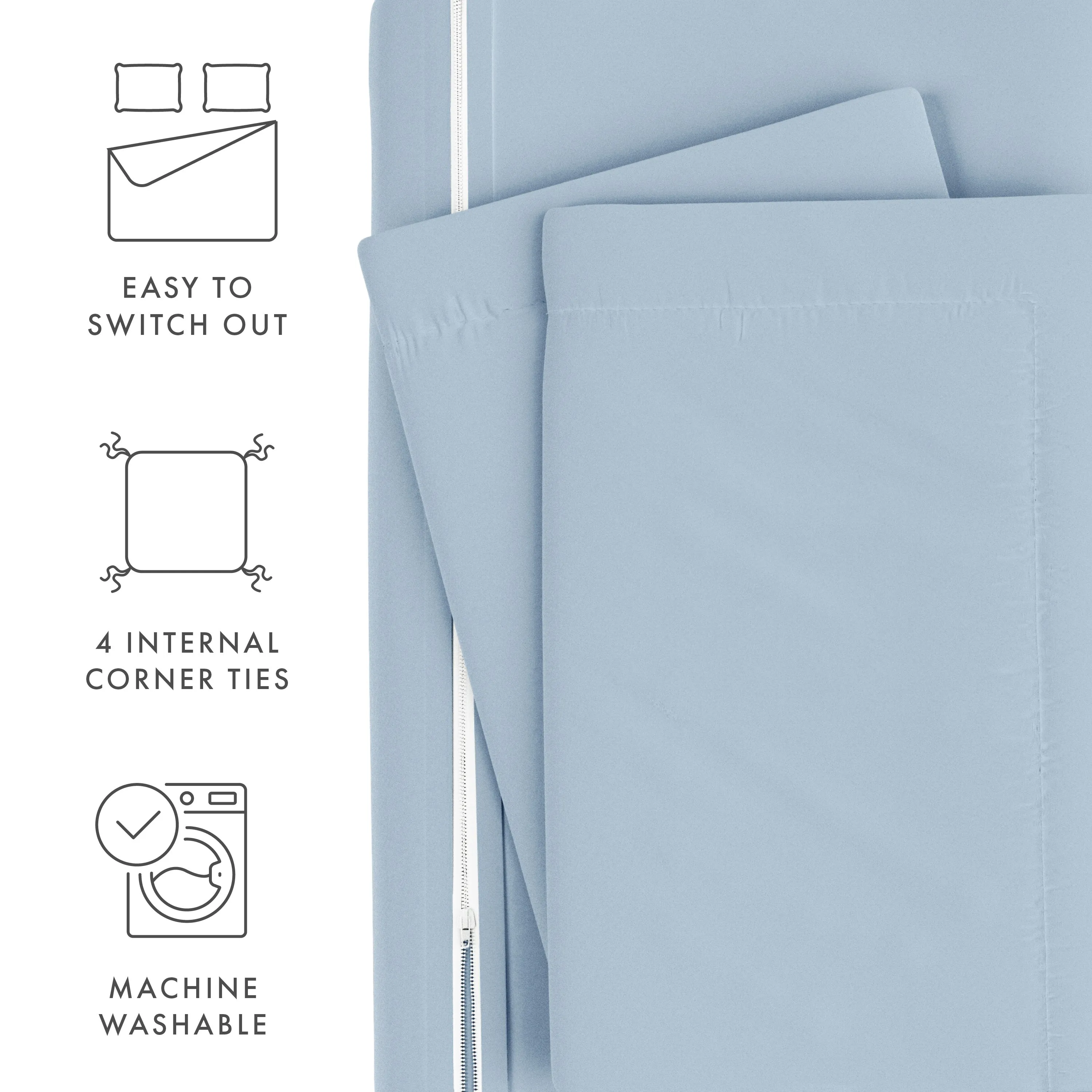 3-Piece Essential Duvet Cover Set (Sale)