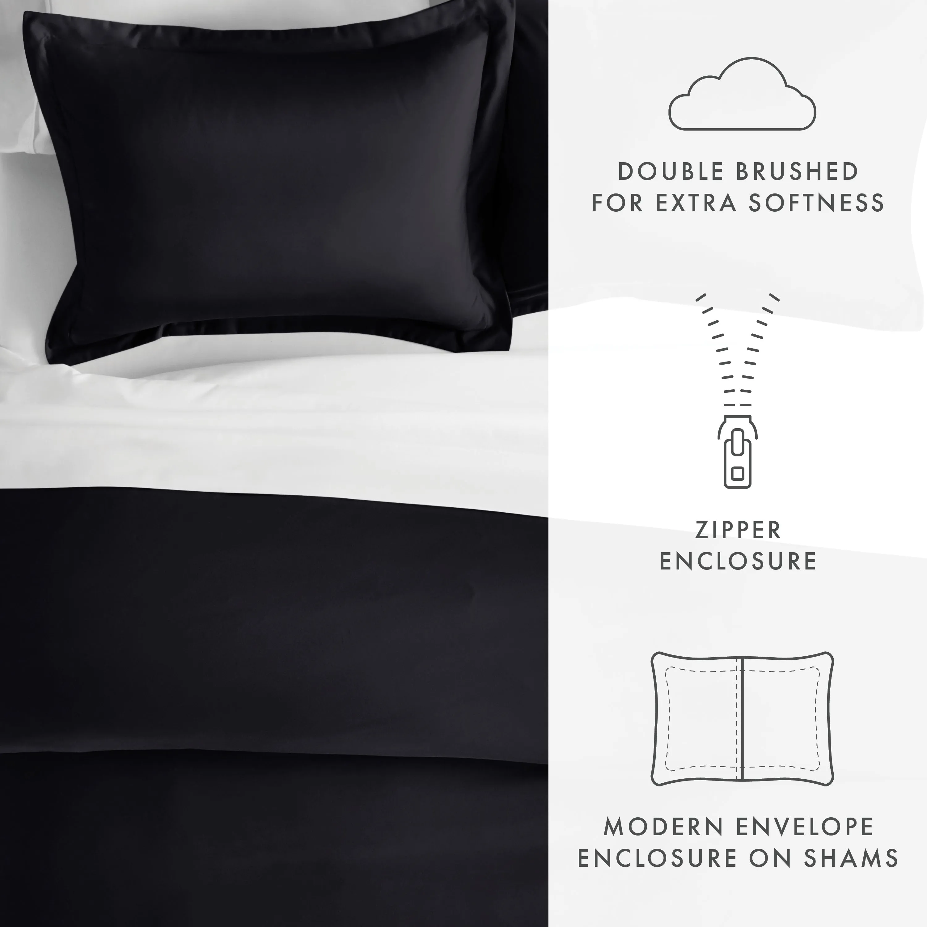 3-Piece Essential Duvet Cover Set (Sale)