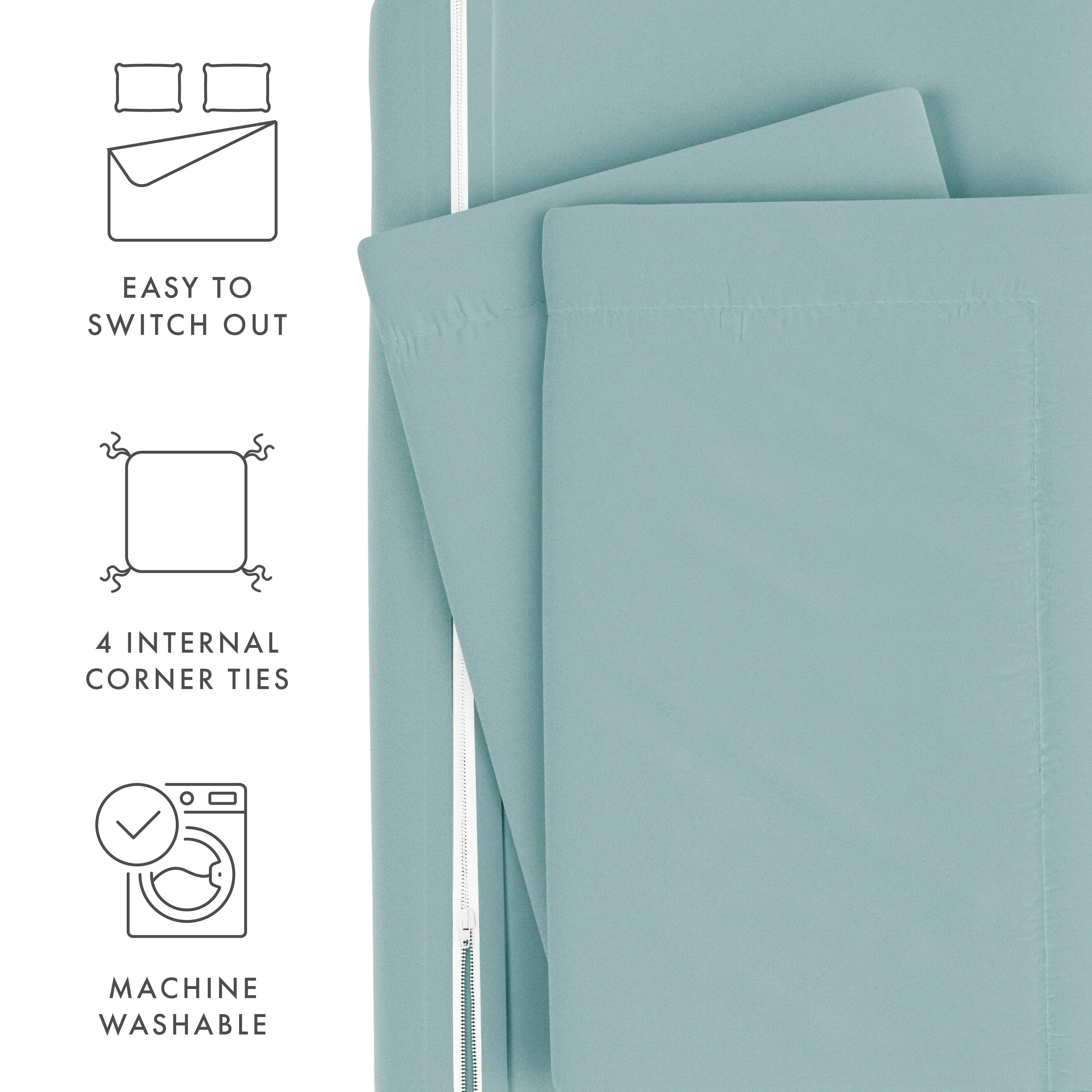 3-Piece Essential Duvet Cover Set (Sale)