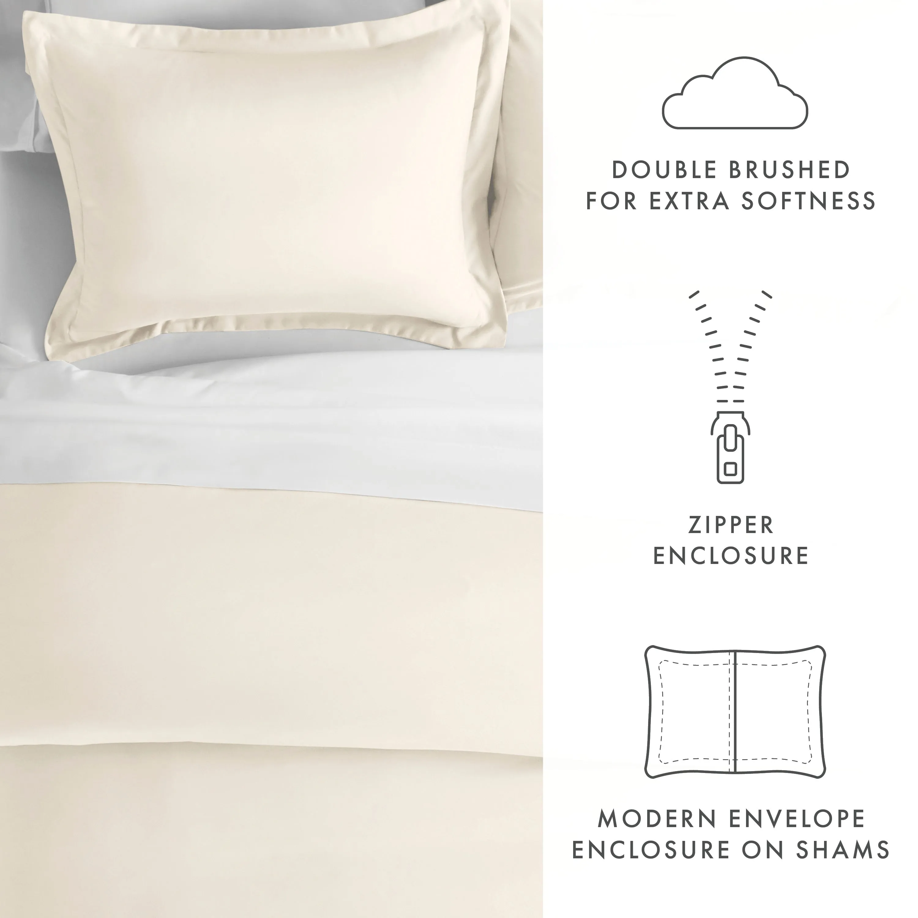 3-Piece Essential Duvet Cover Set (Sale)