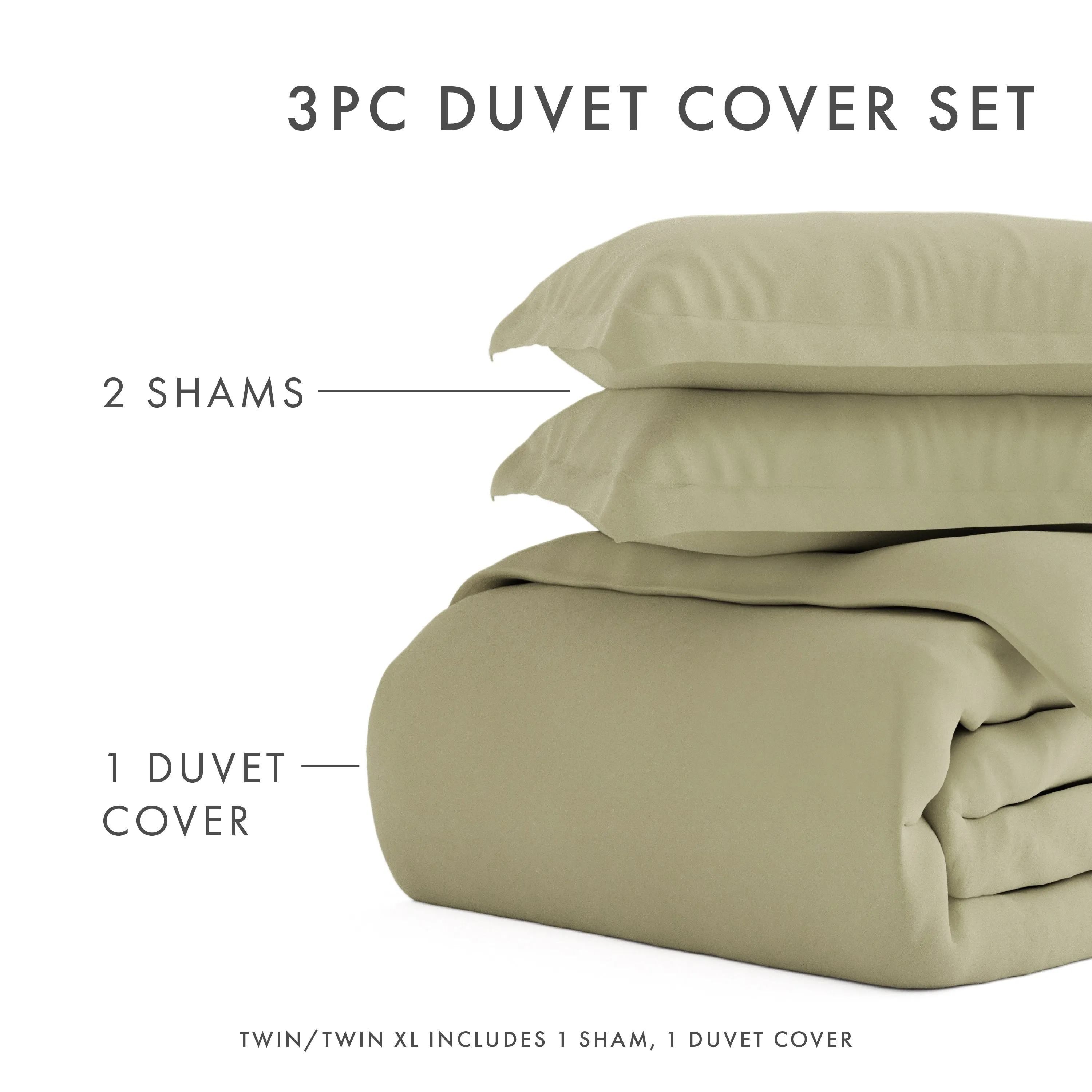 3-Piece Essential Duvet Cover Set (Sale)