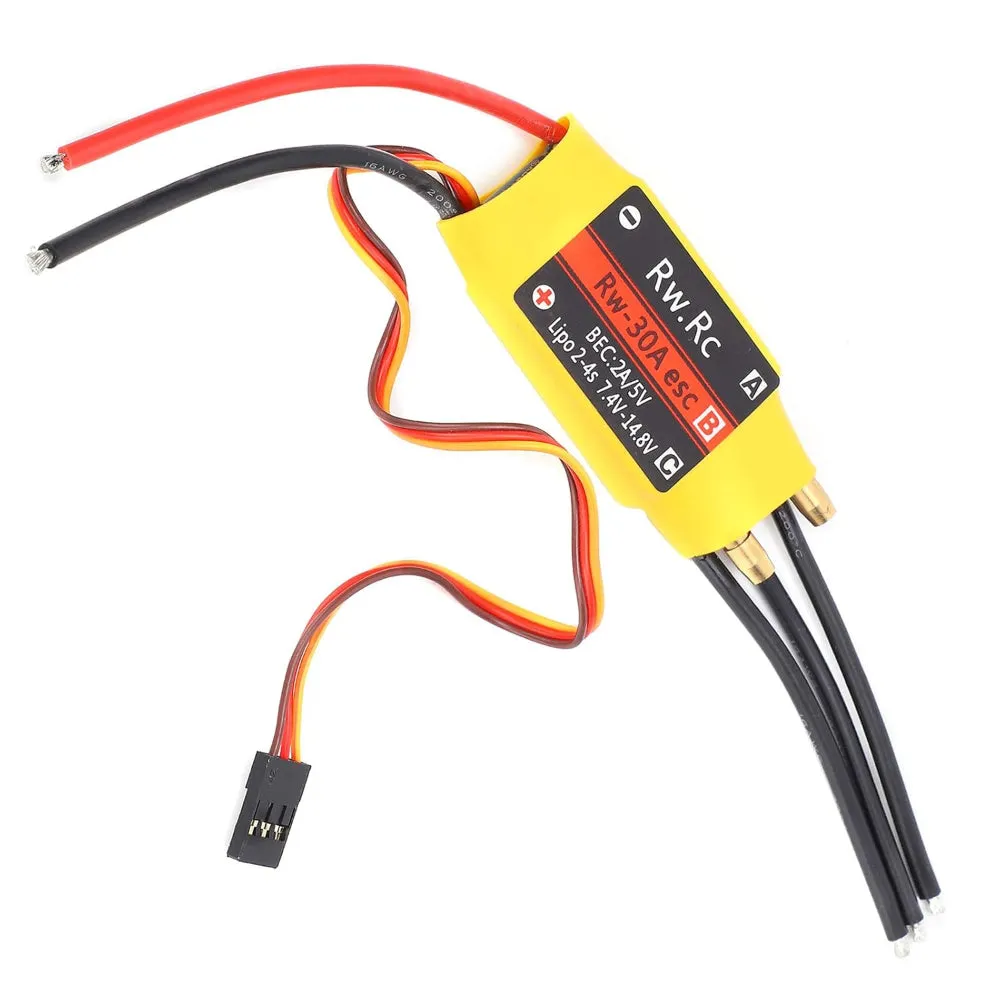 30A Brushless ESC Bidirectional Electronic Speed Controller for RC Car Boat Remote Control