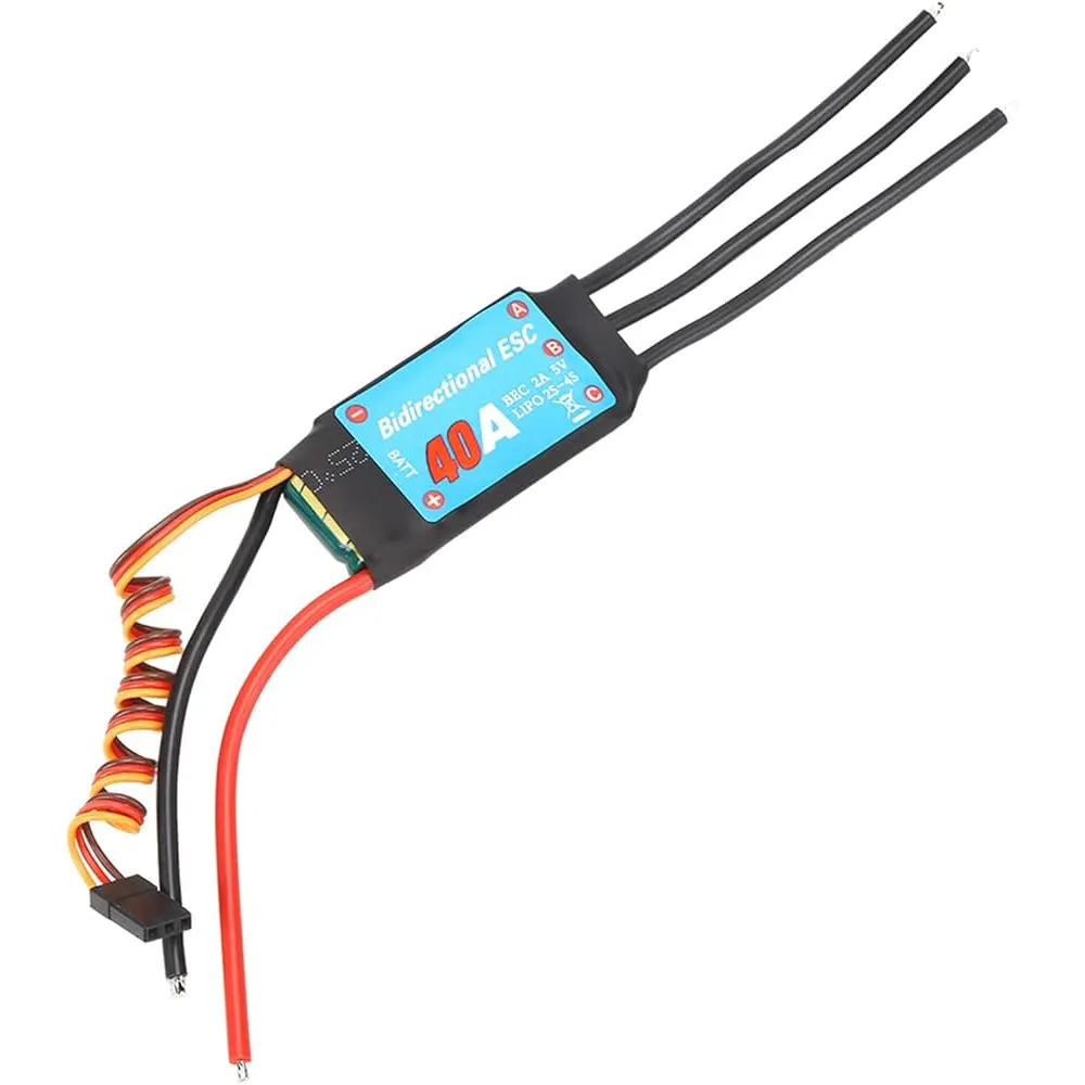 40A Bidirectional Brushless 2-6S UBEC 3A 5V ESC for Remote Control Car