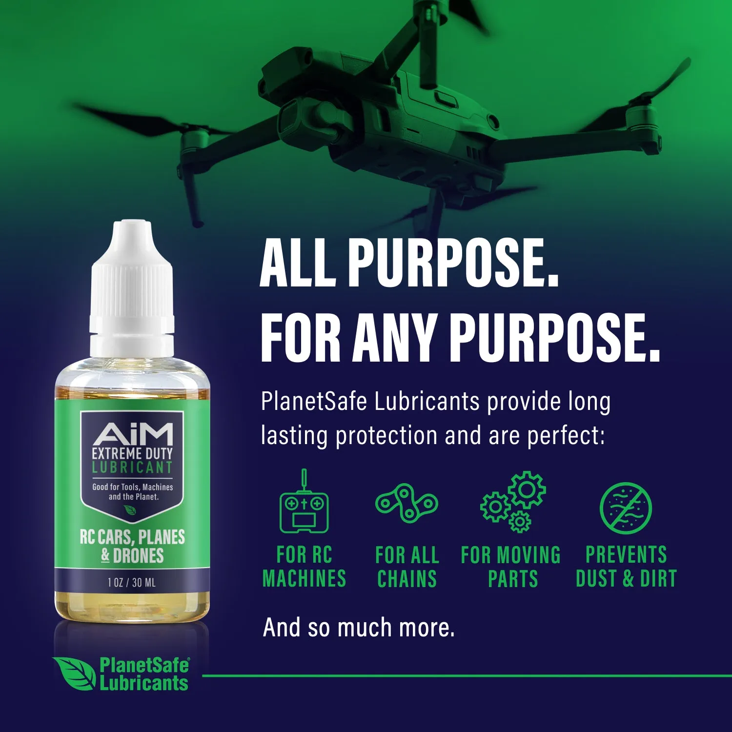 AiM Extreme Duty Lubricant | RC Cars, RC Planes & Drones | Specialty | 1oz precision