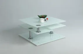 Alicia White Starphire Glass Motion Cocktail Table