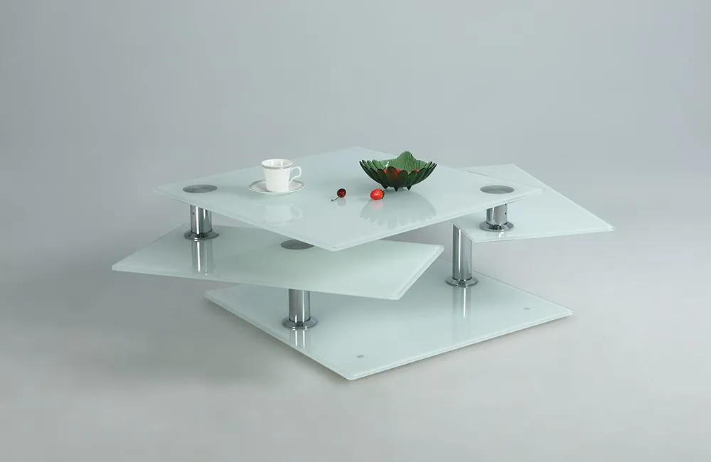 Alicia White Starphire Glass Motion Cocktail Table