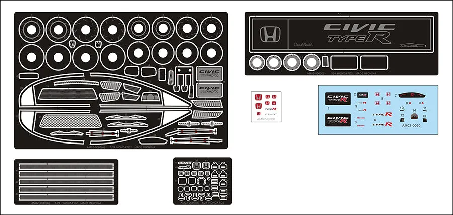 Alpha Model Honda Civic Type-R (FD2) Full Detail 1/24