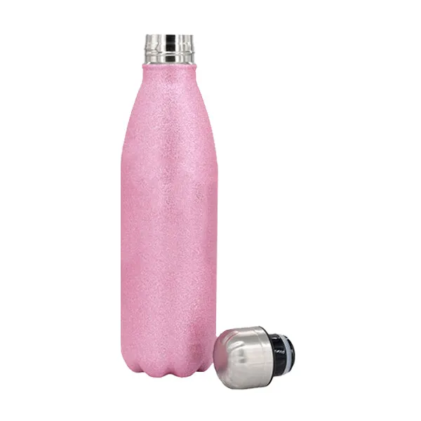 Aluminium Bowling Bottle 500ml Pink