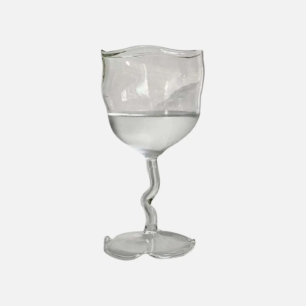 Anjou Wavy Stand Glass Cup