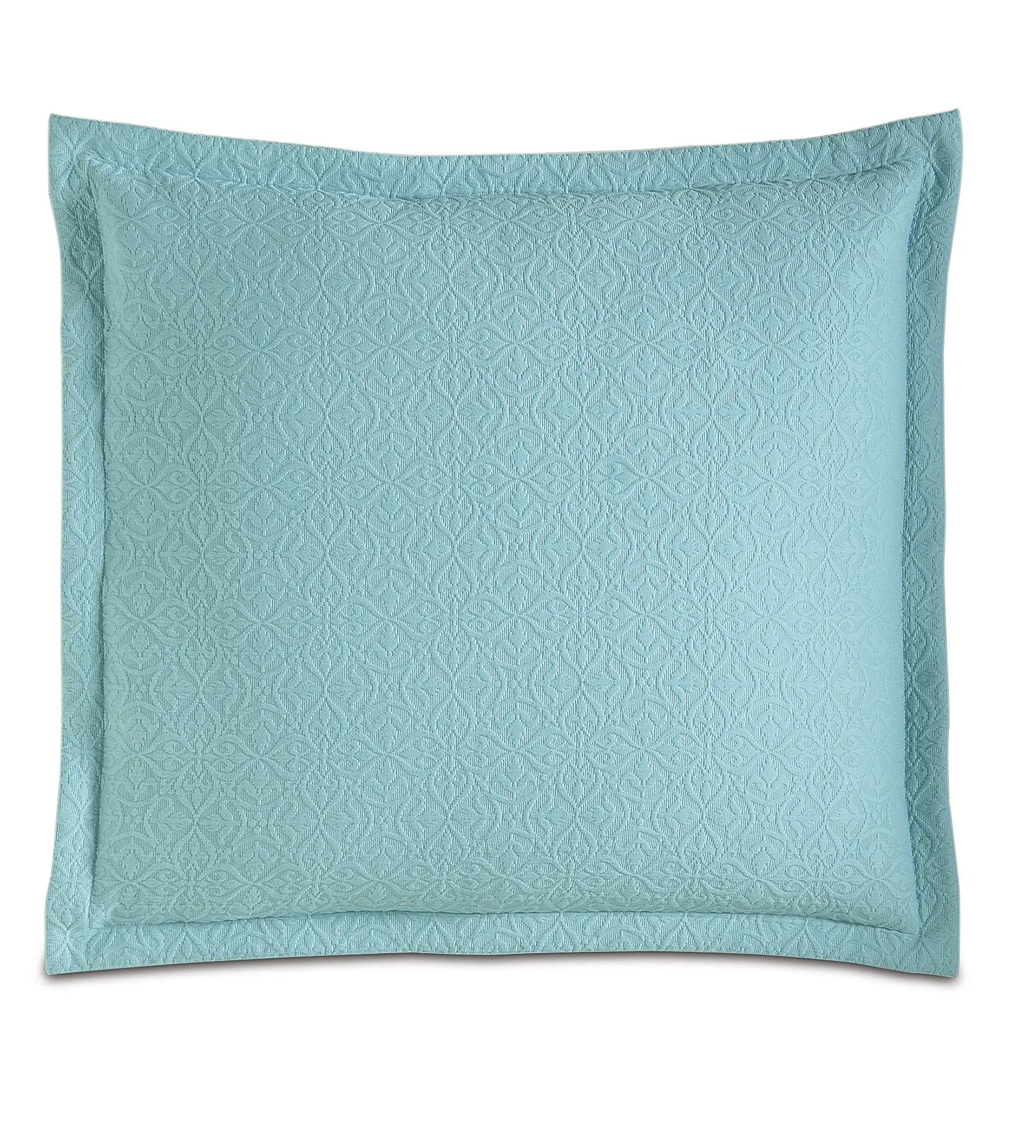 Aqua Matelassé Euro Sham 27x27