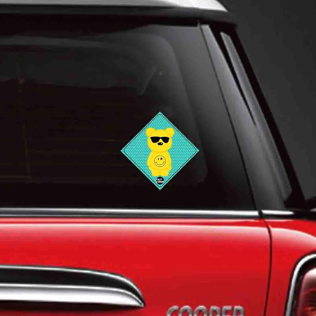 Automobile Cute Bumper Car stickers - Smiley blink