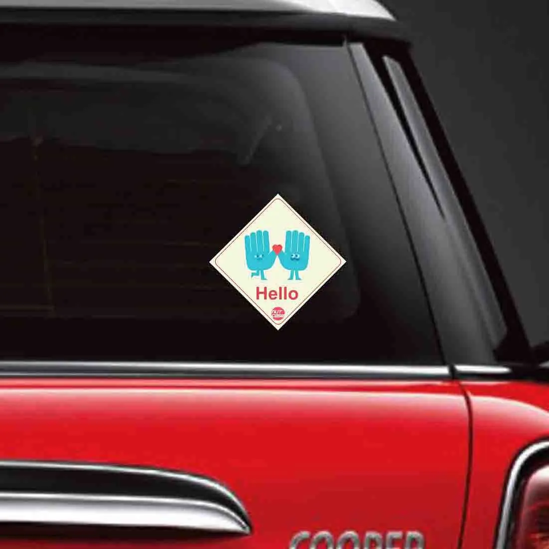 Automobile Nice Car Vehicle Stickers - Hello