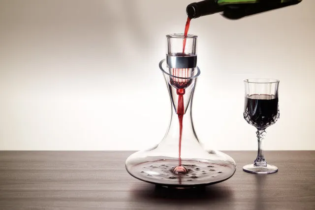 BarCraft Deluxe 1.5 Litre Glass Wine Decanter