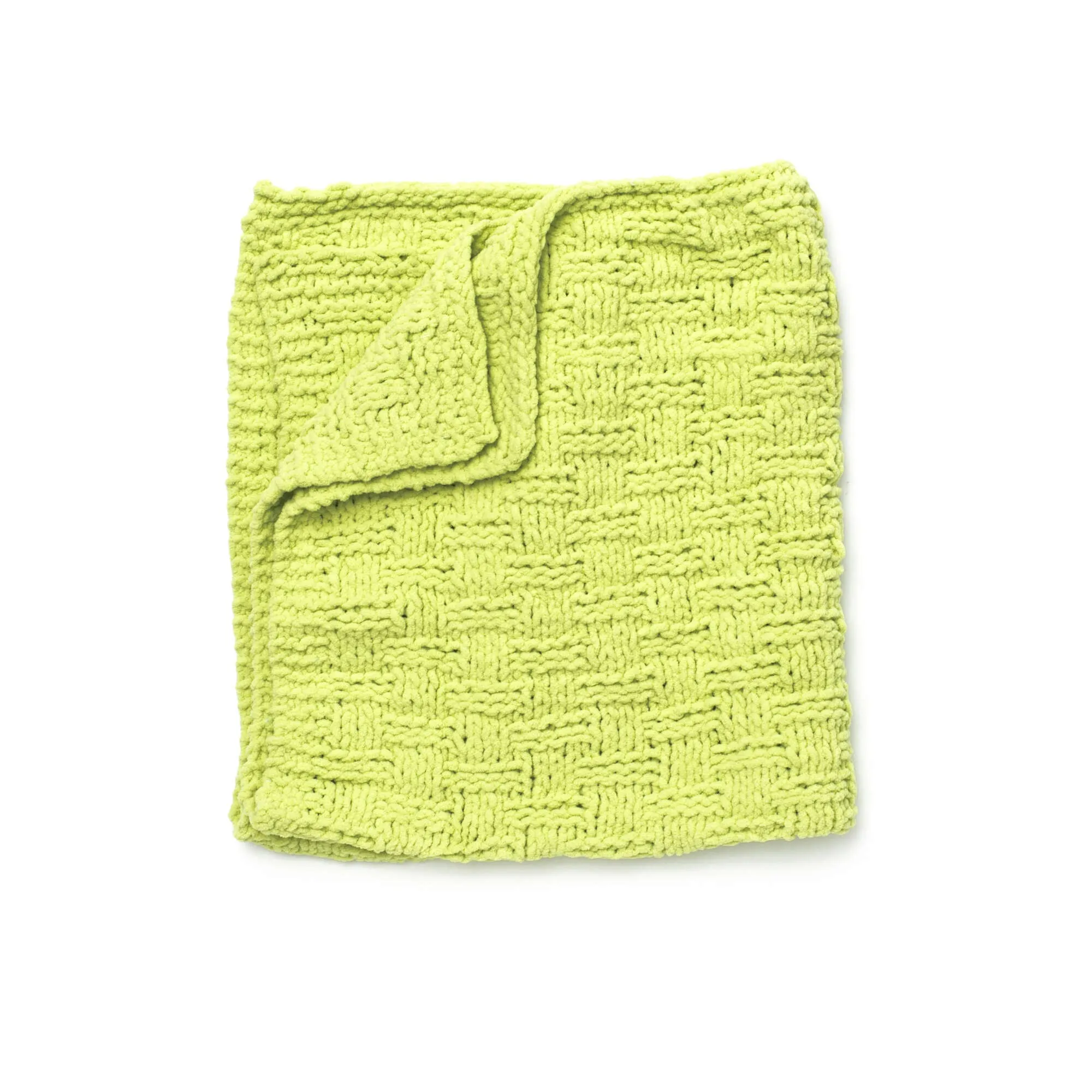 Bernat Basketweave Knit Baby Blanket