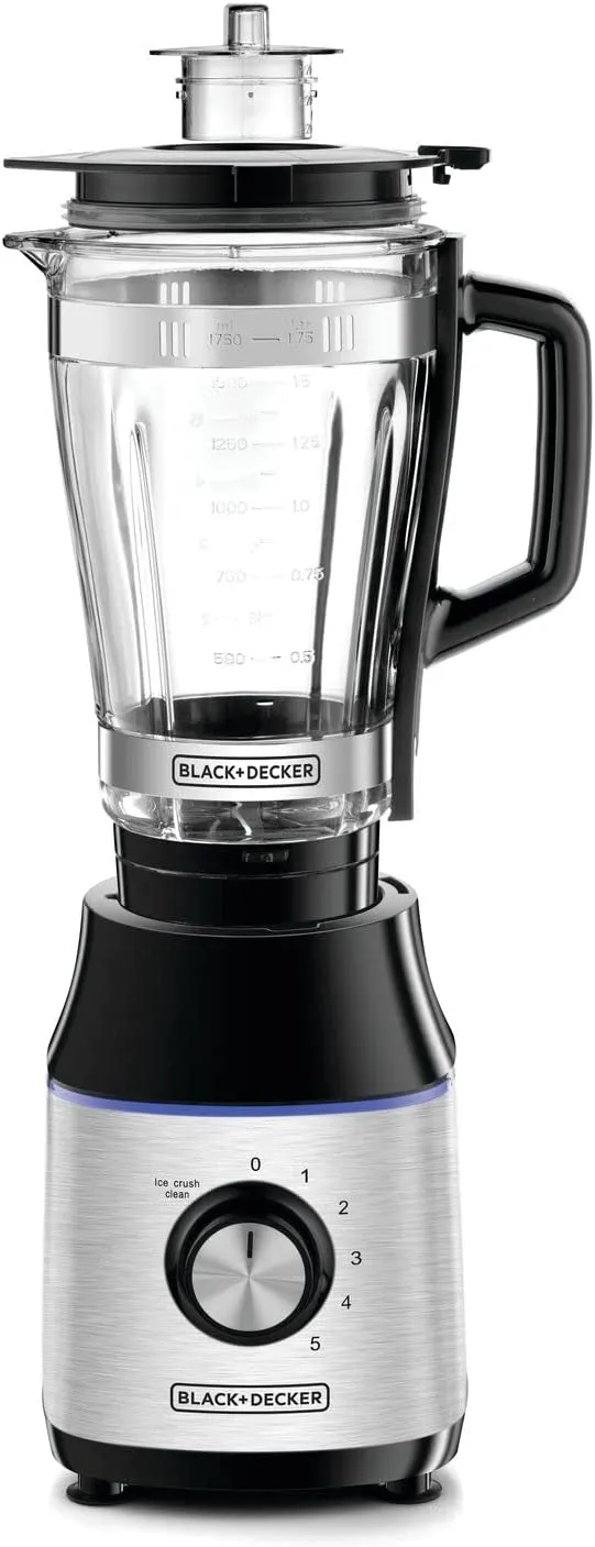 Black Decker 700W High Speed Premium Blender with Glass Jar, 220 Volts, Not for USA