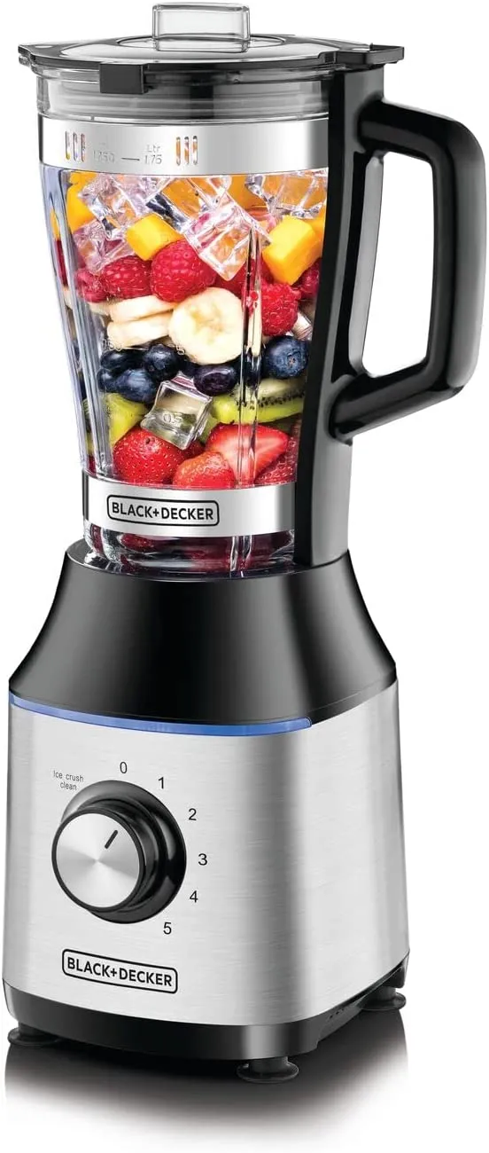 Black Decker 700W High Speed Premium Blender with Glass Jar, 220 Volts, Not for USA