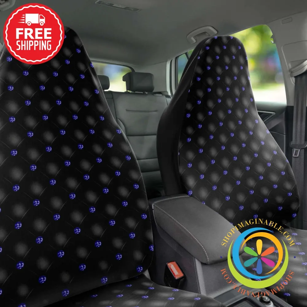 Black Jeweled Quilt Like Car Seat Covers