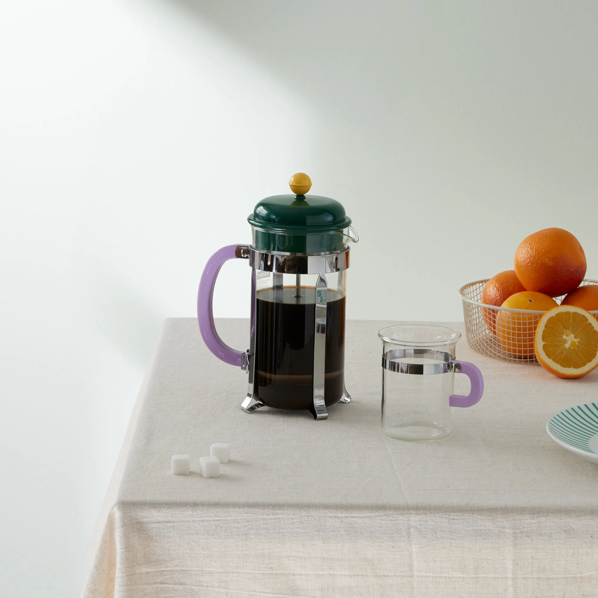 Bodum Caffettiera French Press - Dark Green/ Lilac