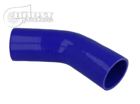 BOOST Products Silicone Elbow 45 Degrees, 41mm (1- 5/8") ID, Blue