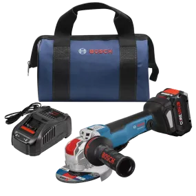 BOSCH 18V X-LOCK Connected-Ready 4-1/2" – 5" Angle Grinder Kit