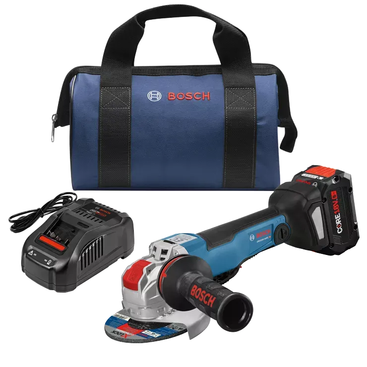 BOSCH 18V X-LOCK Connected-Ready 4-1/2" – 5" Angle Grinder Kit