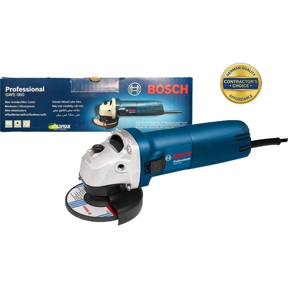 Bosch GWS 060 Angle Grinder 4"  670W [Contractor's Choice]