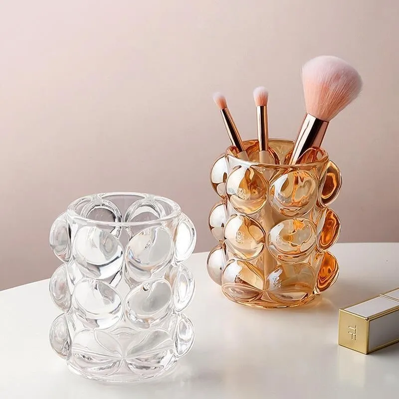 Bubble Cup Glass Desktop Organizer