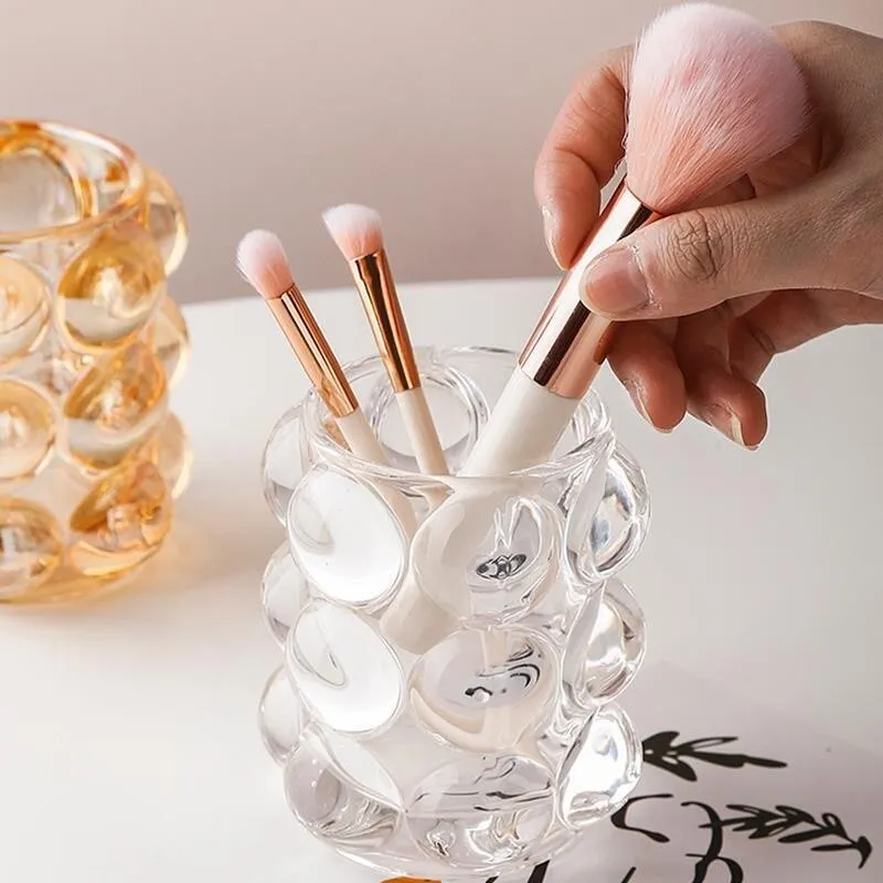 Bubble Cup Glass Desktop Organizer