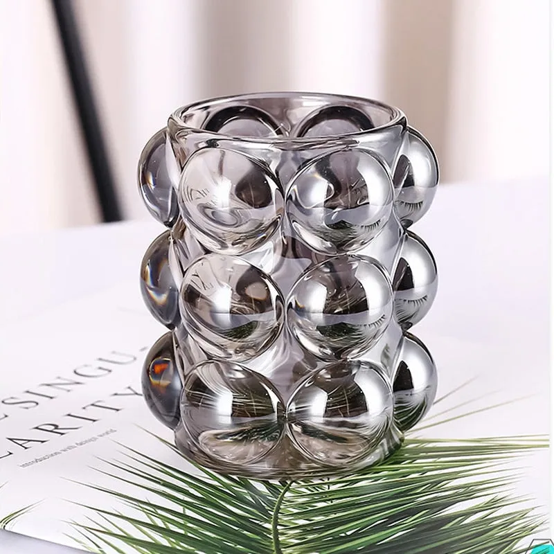 Bubble Cup Glass Desktop Organizer