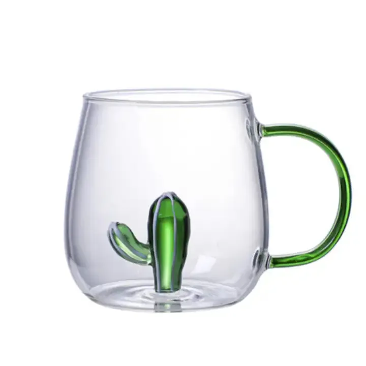 Cactus Shape Glass Cup